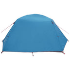 Trekkingzelt Blau 4-Personen 185T Polyester mit PU-Beschichtung