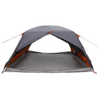 Trekkingzelt Grau und Orange 4-Personen