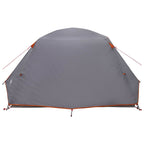Trekkingzelt Grau und Orange 4-Personen