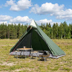 Trekkingzelt Grün 222 x 85 x 125 cm