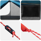Trekkingzelt Blau 222 x 85 x 125 cm