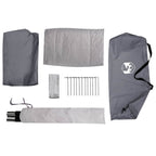 Trekkingzelt Grau und Orange 222 x 85 x 125 cm