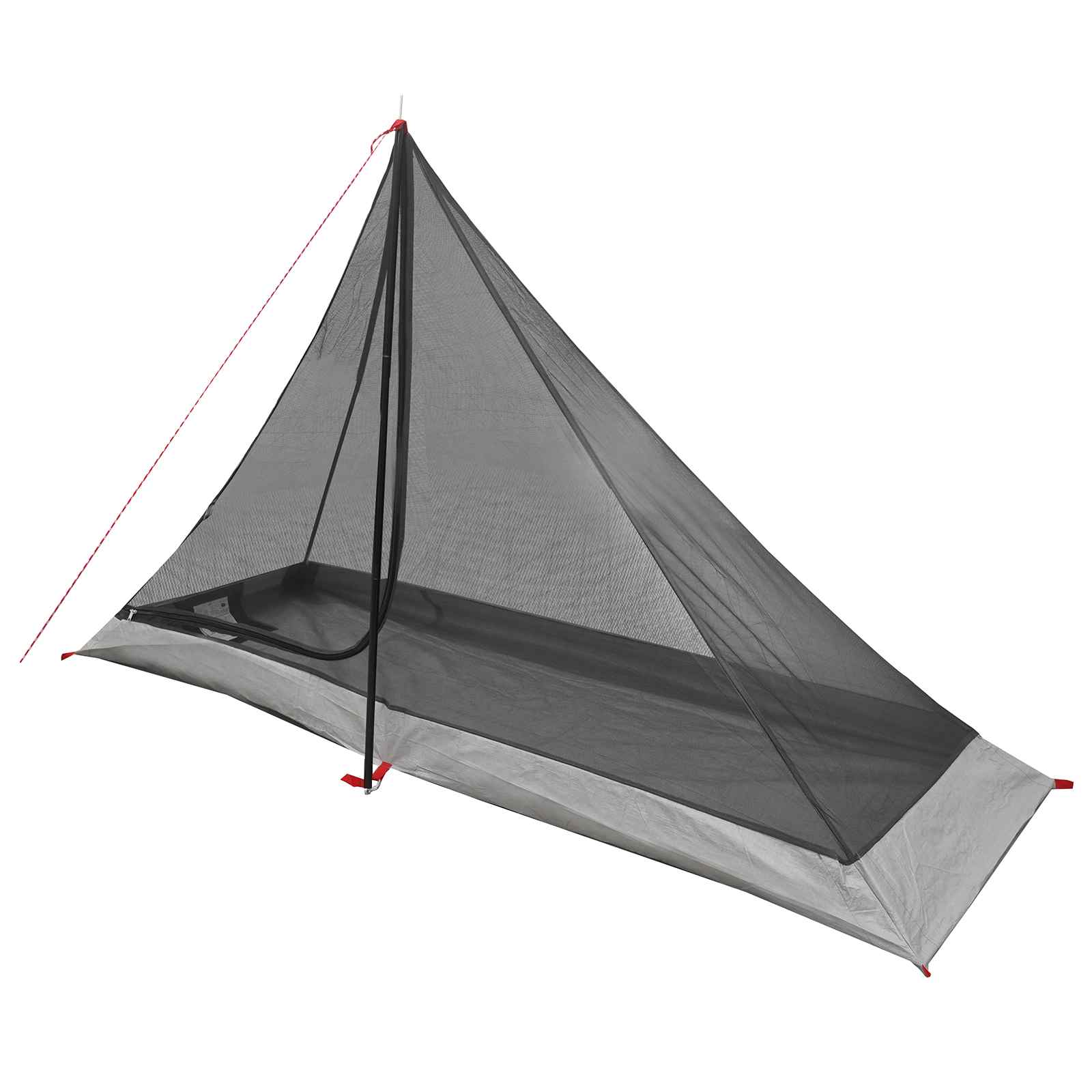 Trekkingzelt Grau und Orange 222 x 85 x 125 cm