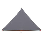 Trekkingzelt Grau und Orange 222 x 85 x 125 cm
