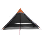 Trekkingzelt Grau und Orange 222 x 85 x 125 cm