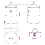 Pop-up Toilette Zelt mit Aufhängeseil Blau 97 x 126 cm