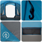 Tunnelzelt Blau 560 x 395 x 212 cm