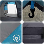 Tunnelzelt Blau 390 x 215 x 152 cm