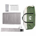 Party-Zelt Grün 4-Personen 185T Polyester mit PU-Beschichtung