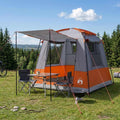 Party-Zelt Grau und Orange 4-Personen
