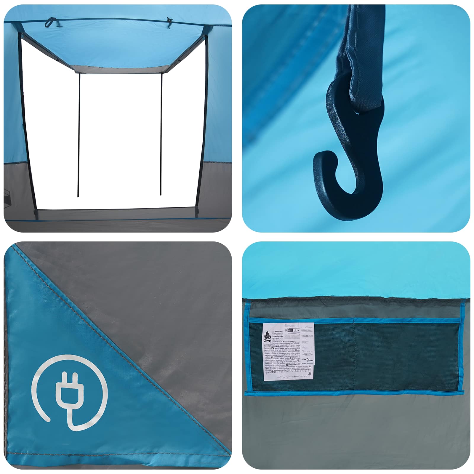 Toilettenzelt Blau 10 Personen