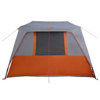 Familienzelt Grau und Orange 533 x 312 x 230 cm
