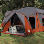 Familienzelt Grau und Orange 610 x 610 x 210 cm