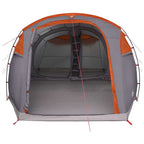 Tunnelzelt Grau und Orange 505 x 330 x 204 cm