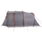 Tunnelzelt Grau und Orange 505 x 330 x 204 cm