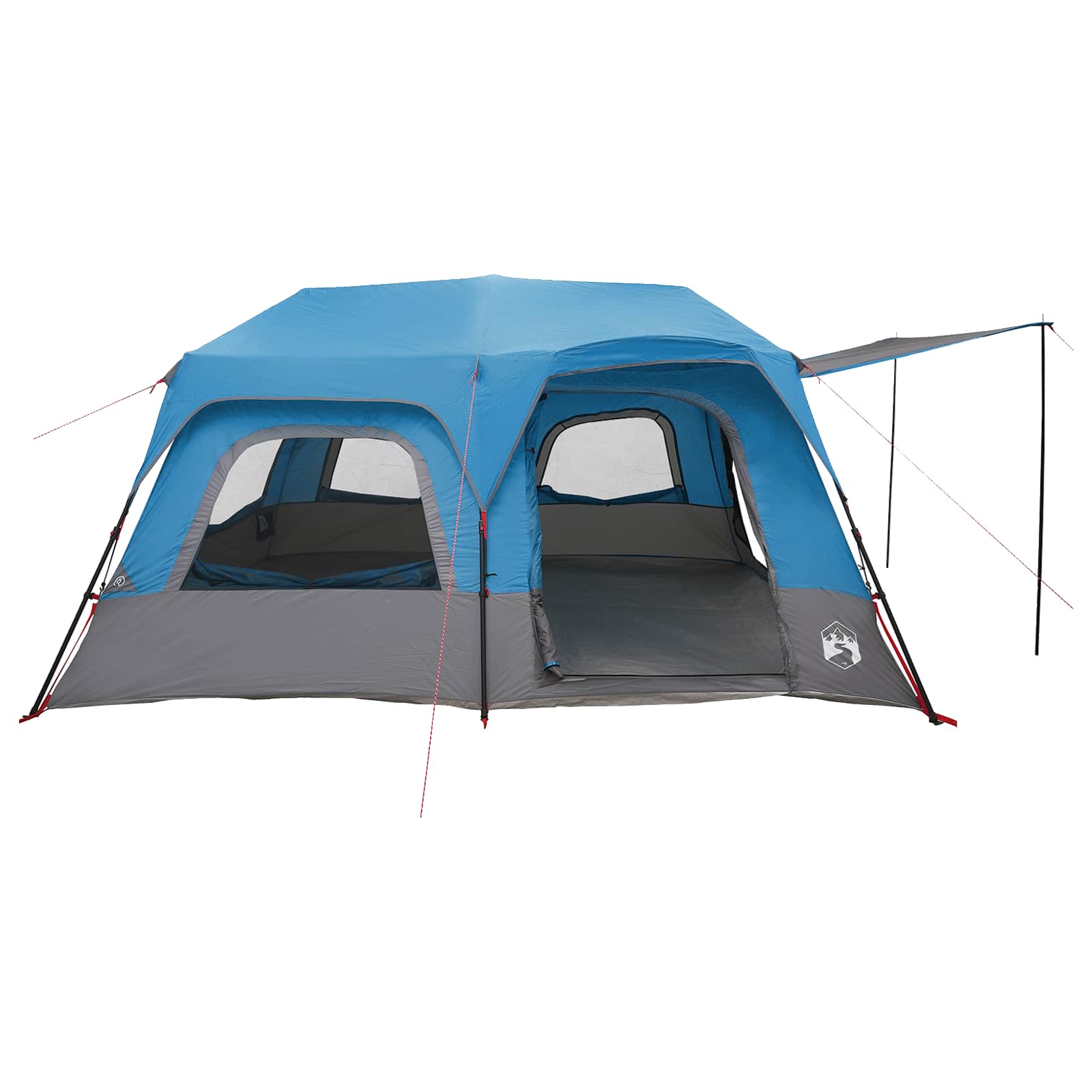 Sofort Zelt Blau 10 Personen 185T Polyester mit PU-Beschichtung