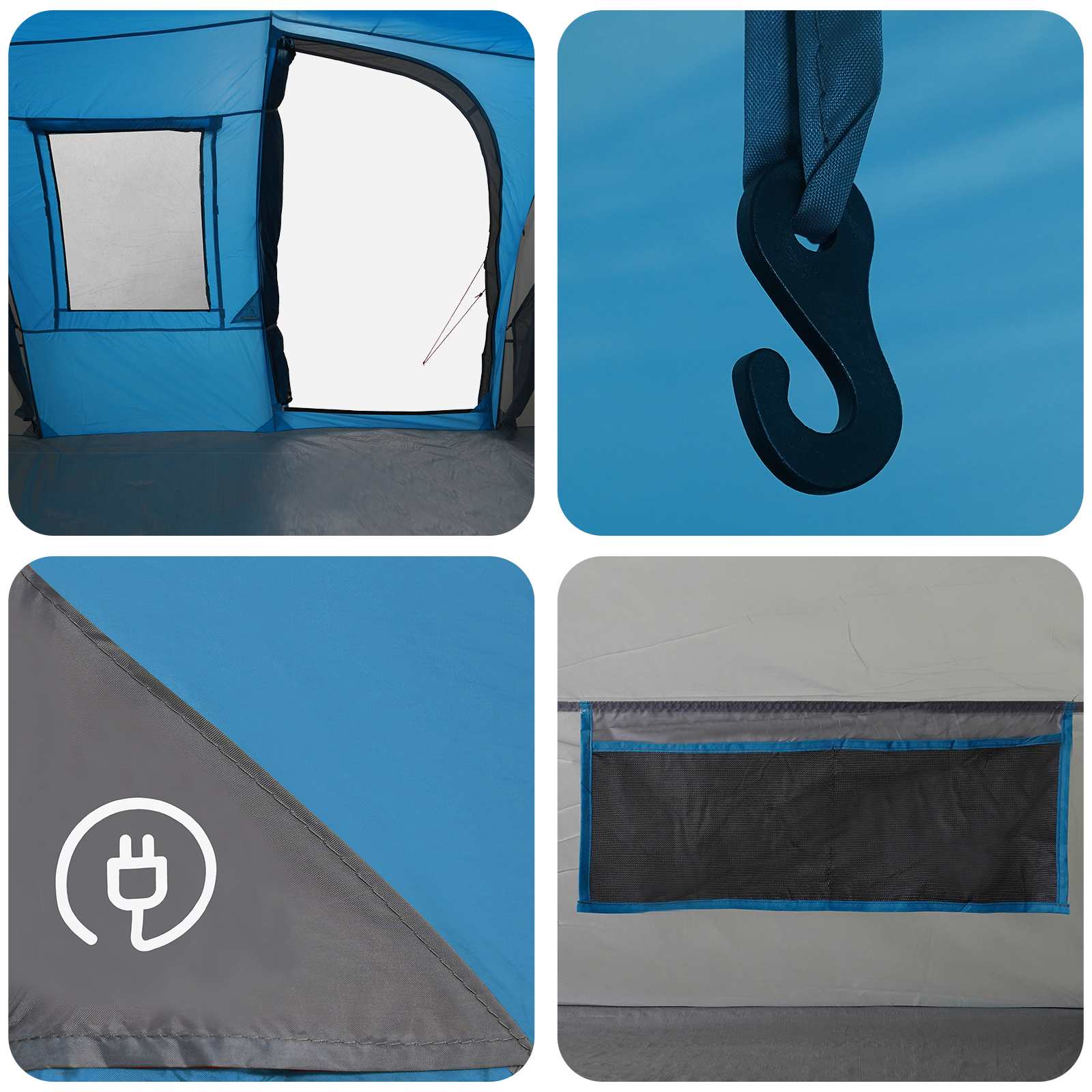 Sofort Zelt Blau 524 x 232 x 192 cm