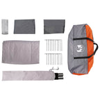 Sofort Zelt Grau und Orange 524 x 232 x 192 cm