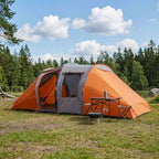 Sofort Zelt Grau und Orange 524 x 232 x 192 cm