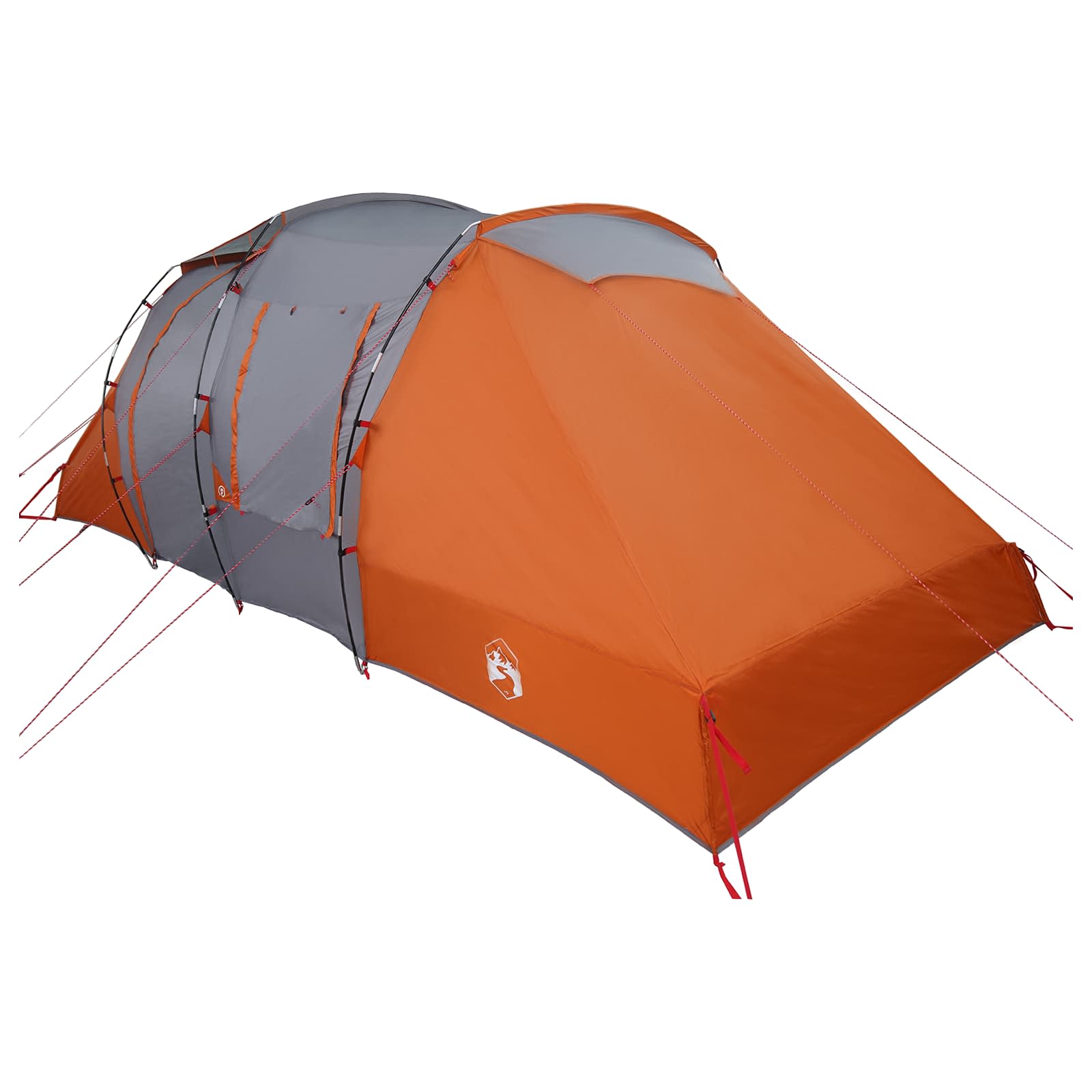 Sofort Zelt Grau und Orange 524 x 232 x 192 cm