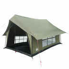 Hütten-Zelt Olivegrün 340 x 246 x 210 cm Polybaumwolle