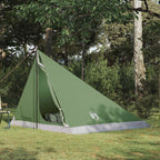 Trekkingzelt Grün 4-Personen 185T Polyester mit PU-Beschichtung