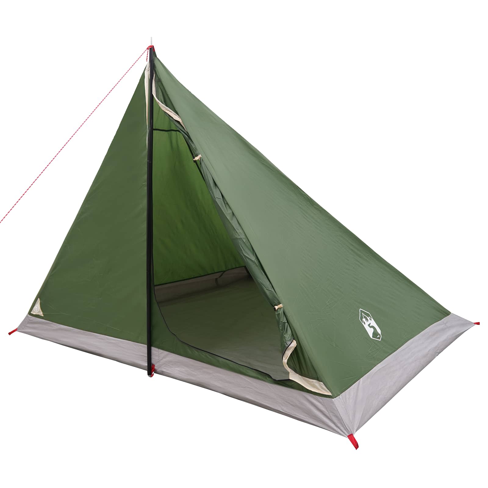 Trekkingzelt Grün 4-Personen 185T Polyester mit PU-Beschichtung