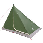 Trekkingzelt Grün 4-Personen 185T Polyester mit PU-Beschichtung