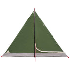 Trekkingzelt Grün 4-Personen 185T Polyester mit PU-Beschichtung