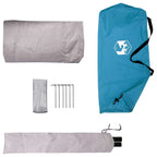 Trekkingzelt Blau 4-Personen 185T Polyester mit PU-Beschichtung