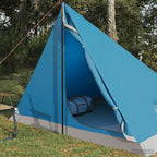 Trekkingzelt Blau 4-Personen 185T Polyester mit PU-Beschichtung