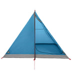 Trekkingzelt Blau 4-Personen 185T Polyester mit PU-Beschichtung