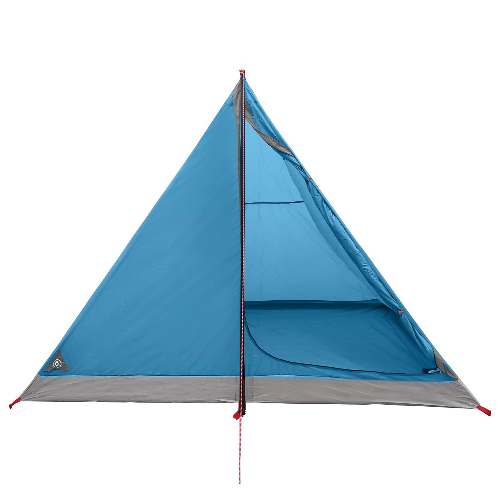 Trekkingzelt Blau 4-Personen 185T Polyester mit PU-Beschichtung