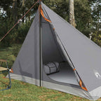 Trekkingzelt Grau und Orange 4-Personen
