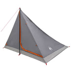 Trekkingzelt Grau und Orange 4-Personen