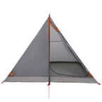 Trekkingzelt Grau und Orange 4-Personen