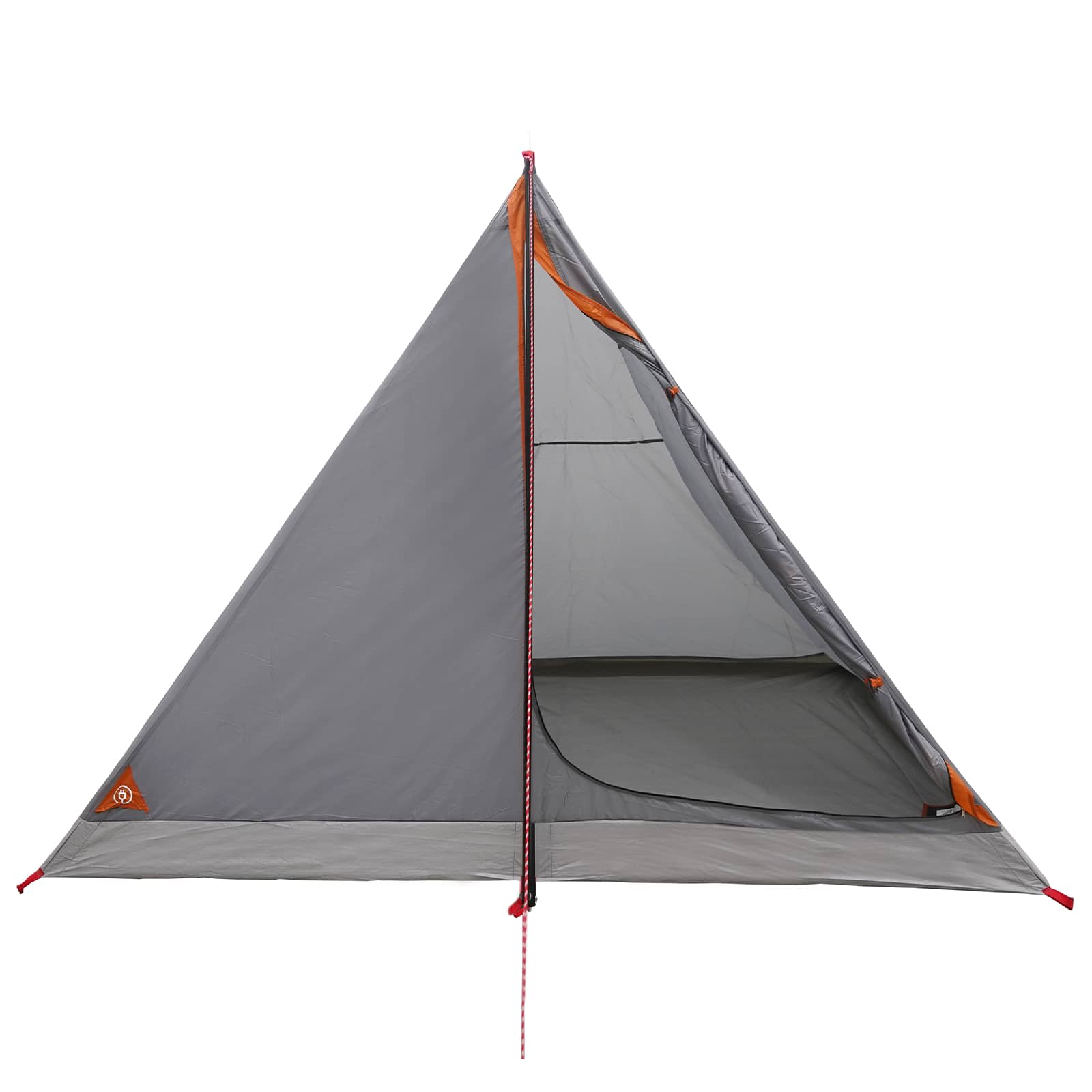 Trekkingzelt Grau und Orange 4-Personen