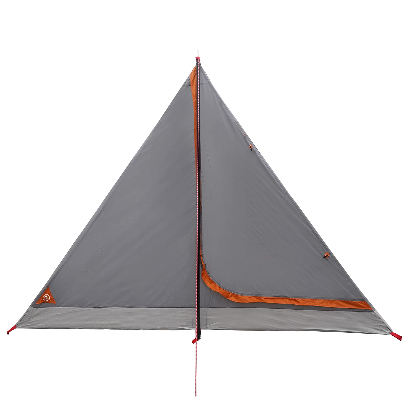 Trekkingzelt Grau und Orange 4-Personen