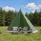 Trekkingzelt Grün 2-Personen 185T Polyester mit PU-Beschichtung