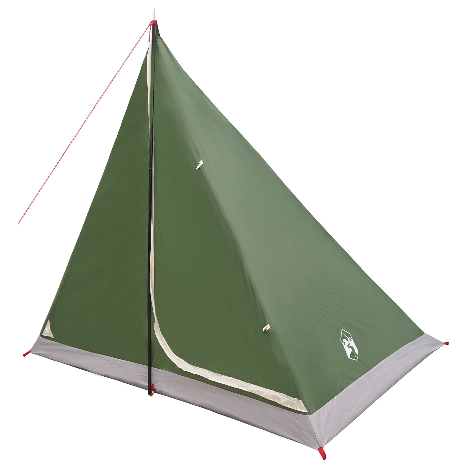 Trekkingzelt Grün 2-Personen 185T Polyester mit PU-Beschichtung