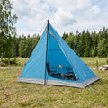 Trekkingzelt Blau 2-Personen 185T Polyester mit PU-Beschichtung