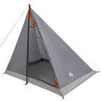 Trekkingzelt Grau und Orange 2-Personen