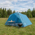 Tunnelzelt Blau 4-Personen 185T Polyester mit PU-Beschichtung