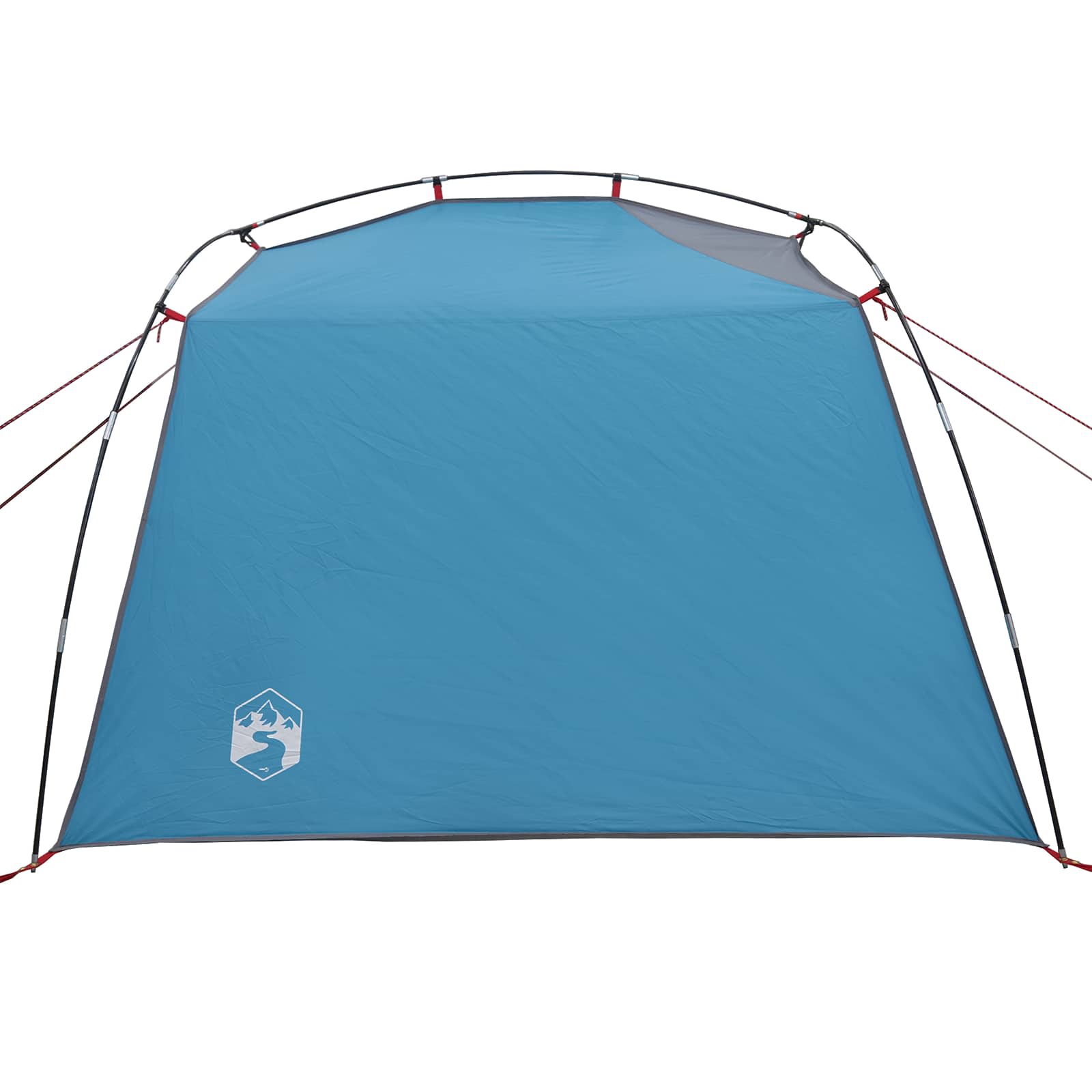 Tunnelzelt Blau 4-Personen 185T Polyester mit PU-Beschichtung
