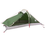 Trekkingzelt Grün 4-Personen 185T Polyester mit PU-Beschichtung