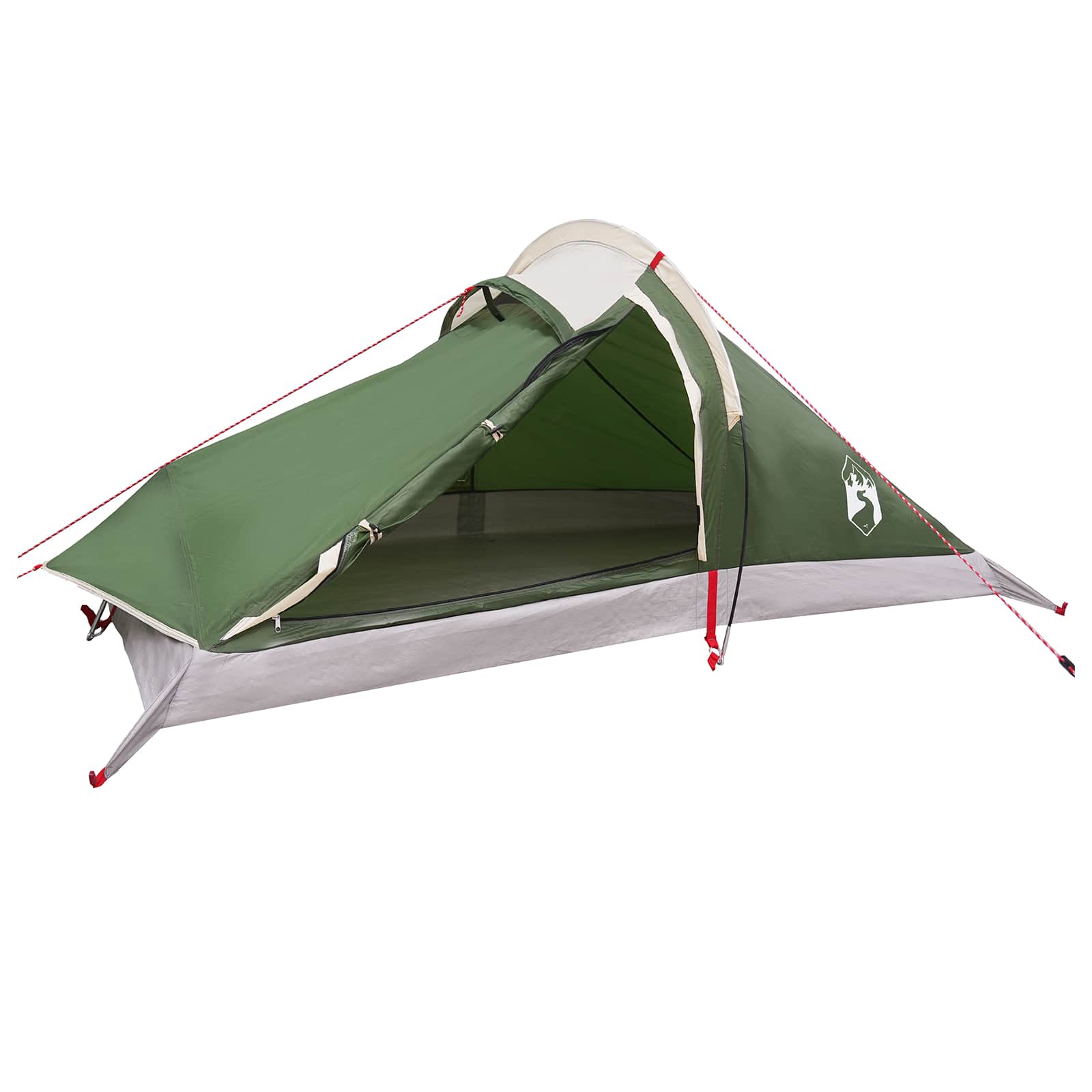 Trekkingzelt Grün 4-Personen 185T Polyester mit PU-Beschichtung