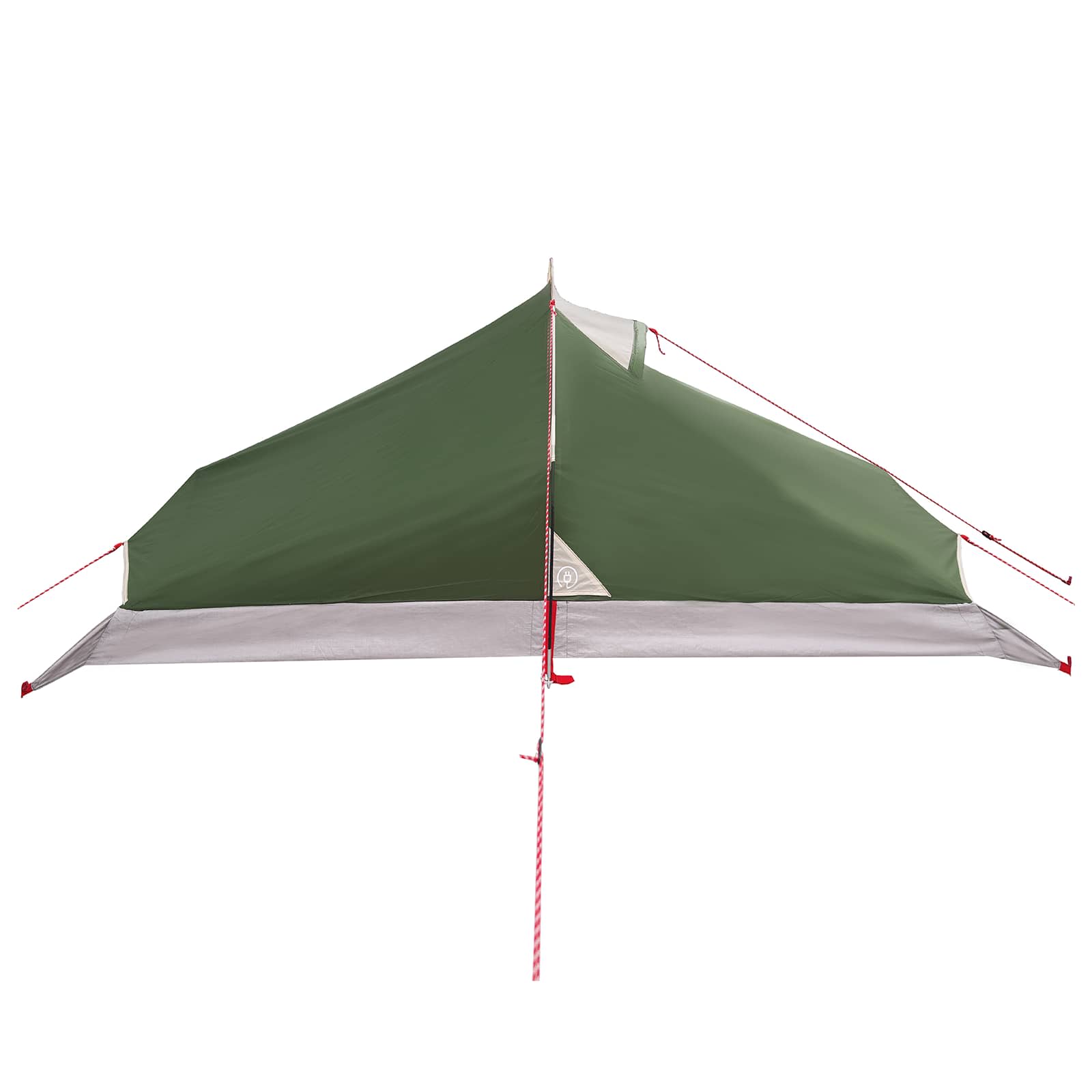Trekkingzelt Grün 4-Personen 185T Polyester mit PU-Beschichtung