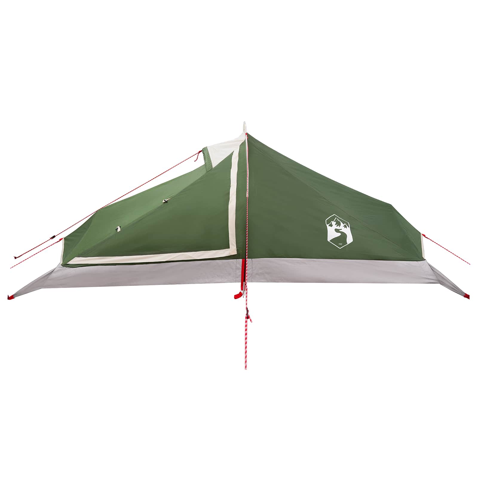 Trekkingzelt Grün 4-Personen 185T Polyester mit PU-Beschichtung