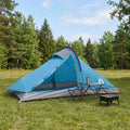 Trekkingzelt Blau 4-Personen 185T Polyester mit PU-Beschichtung