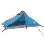 Trekkingzelt Blau 4-Personen 185T Polyester mit PU-Beschichtung